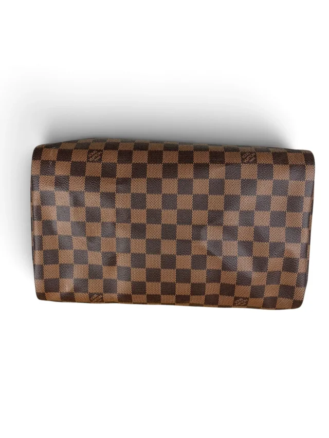 Louis Vuitton Damier Ebene Speedy 30 in Brown Coated canvas from Season 2 Consign, photo 8 of 11