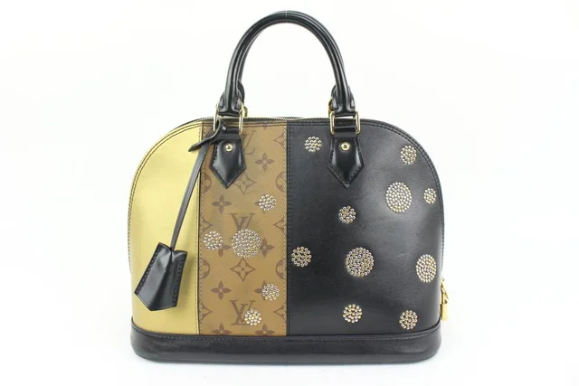Louis Vuitton Reverse Monogram Studded Night Lights Alma PM in Canvas from Bagriculture