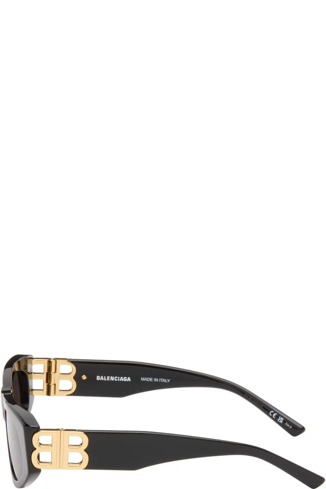 Balenciaga Black BB Sunglasses, photo 3 of 4 from SSENSE