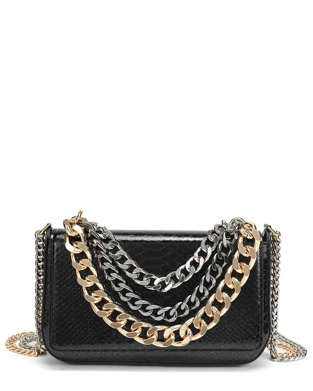 Tiffany & Fred Paris Luxe Chain Leather Messenger Bag, image 1 of 1 from Gilt