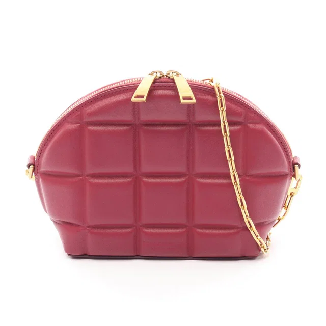 Bottega Veneta Padded Half Moon Leather Shoulder Bag in Leather from LuxUness