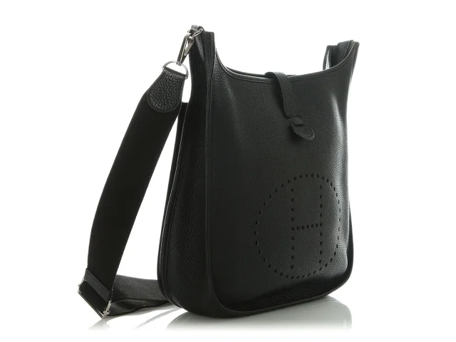 Hermès Clémence Evelyne III GM in Black Clemence leather from Ann's Fabulous Finds, photo 5 of 10