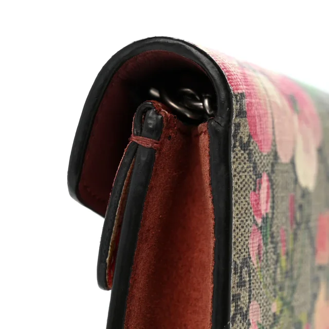 Gucci GG Supreme Monogram Blooms Super Mini Dionysus Shoulder Bag Beige Multicolor Dry Rose in Beige Suede from FASHIONPHILE, photo 11 of 12