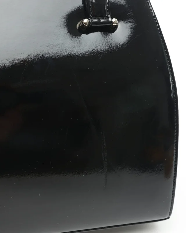 Patent YSL Clasp Top Handle Bag in Patent leather from A Retro Tale, photo 6 of 14