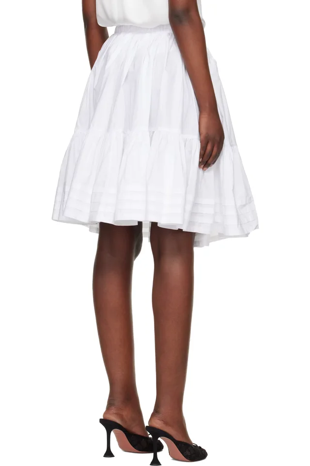 Hai White Ida Miniskirt, photo 3 of 4 from SSENSE