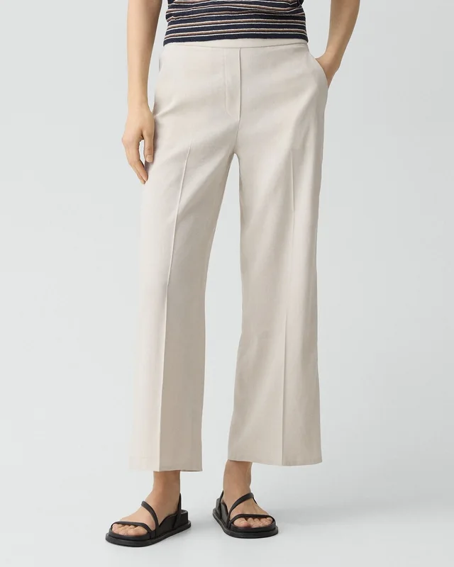 Theory Classic Straight Pull-On Pant in Good Linen, photo 5 of 5 from Theory