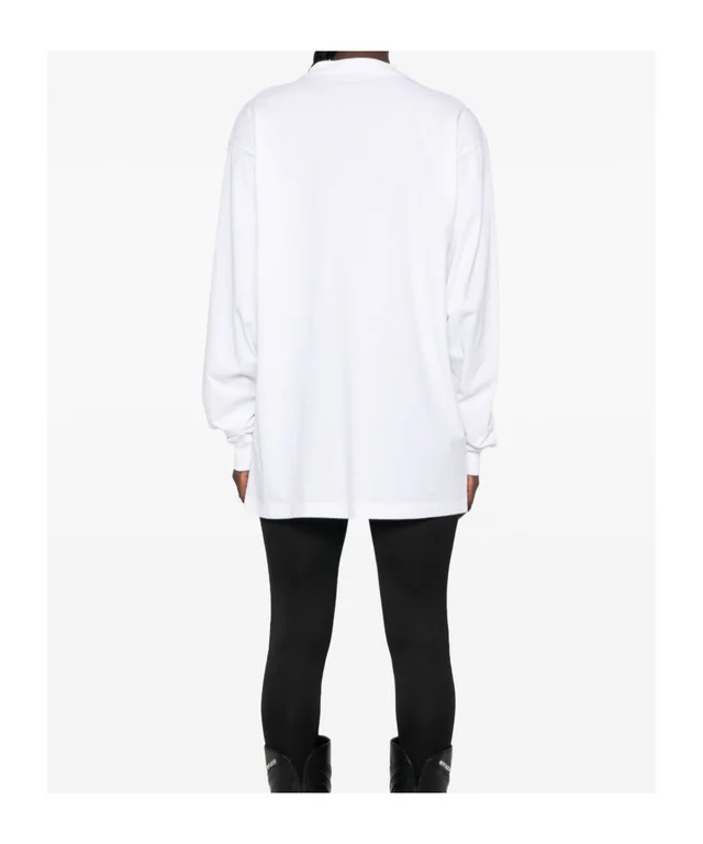 Balenciaga logo-print long-sleeve T-shirt, photo 8 of 9 from SENSER
