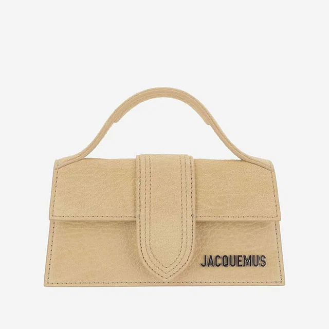 Jacquemus Shoulder Bag — Beige Suede in Beige Suede from HEWI