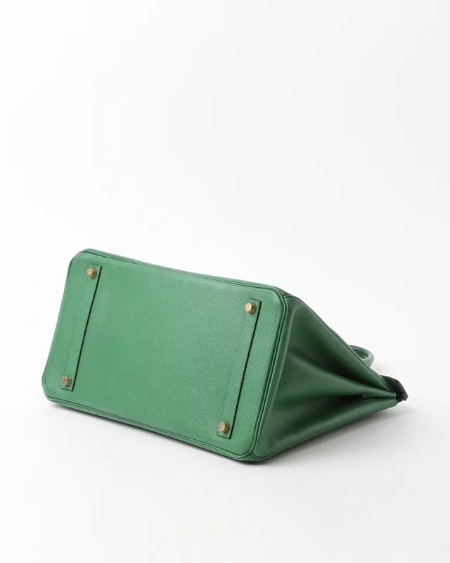 Hermès Birkin 35 Epsom Vert Bengale Bag in Green Epsom leather from A Retro Tale, photo 4 of 13