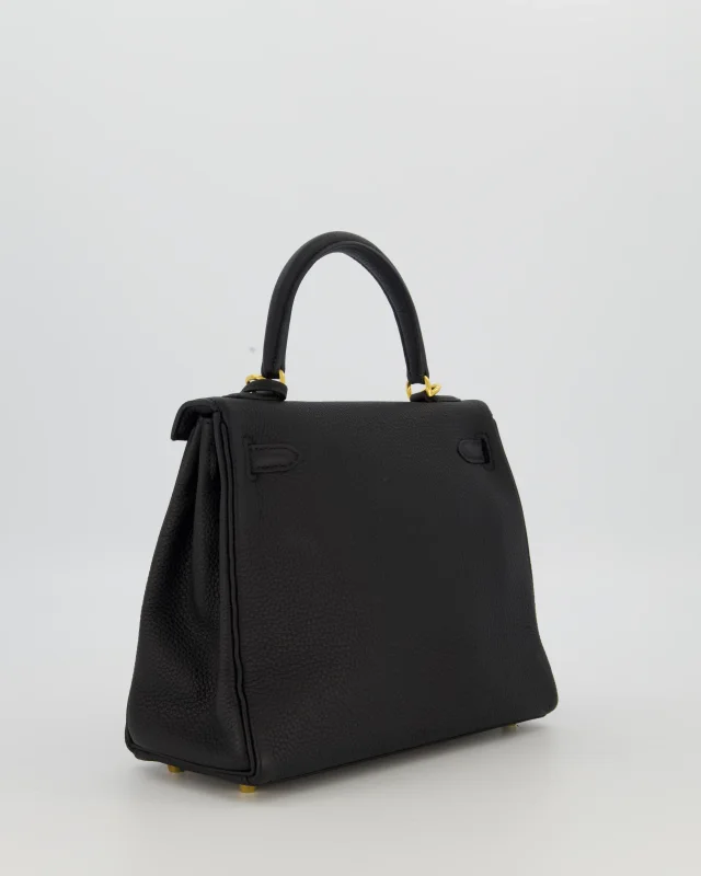 Hermès Kelly 25 Retourne Bag in Black Togo leather from Sellier, photo 7 of 22
