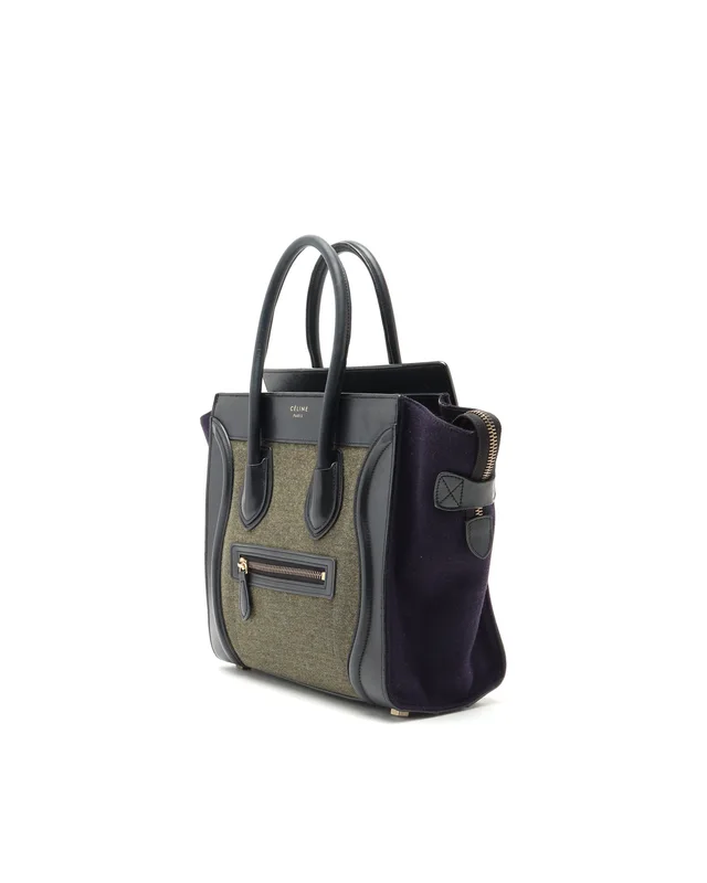 Celine Luggage Micro Bag in Canvas from A Retro Tale, photo 2 of 9