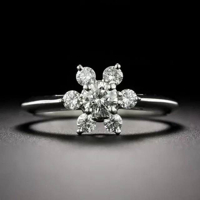 Tiffany & Co. Petite Diamond Flower Ring from Lang Antiques