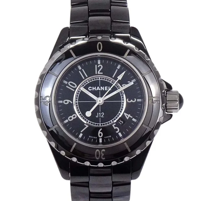 Chanel J12 34mm Ref.H0682 Quartz Watch Ceramic Black in Black Ceramic from AMORE Vintage Tokyo