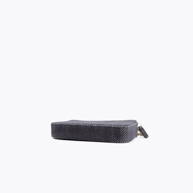 Chanel Raffia Deauville Double Zip Wallet On Chain in Raffia from A Retro Tale, photo 4 of 9