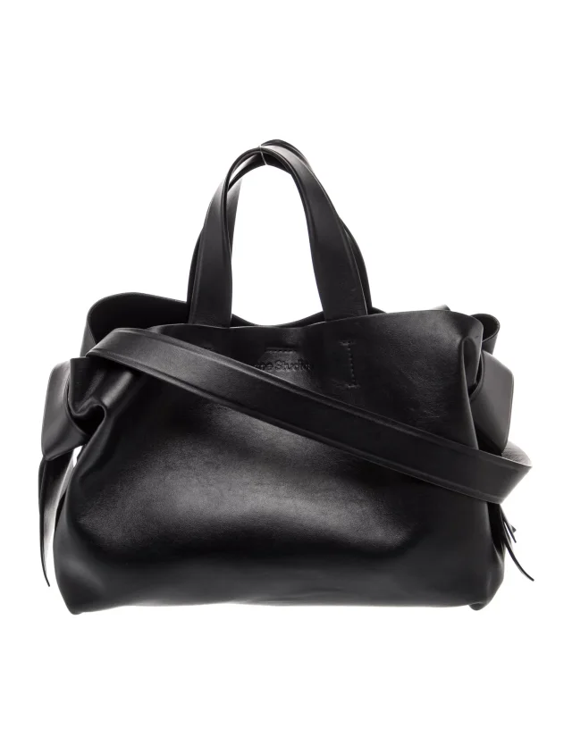 Acne Studios Signature Musubi Midi in black Lambskin from The RealReal