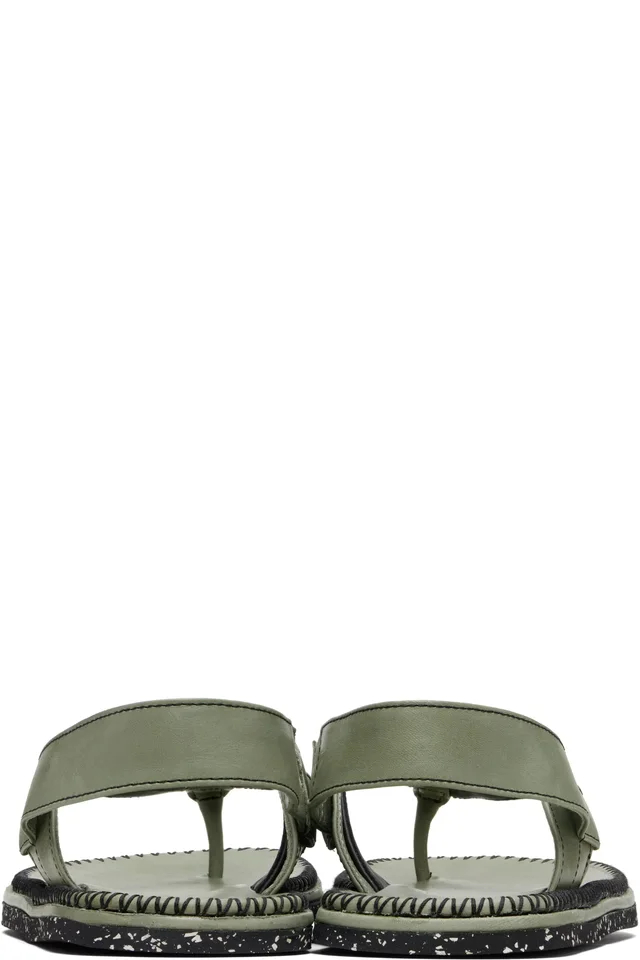 Kiko Kostadinov Green Andras Sandals, photo 2 of 5 from SSENSE
