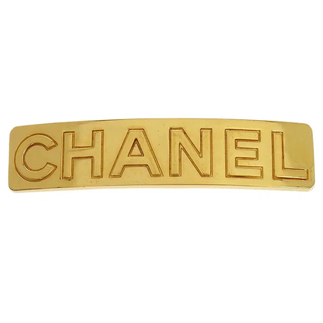 Chanel Logo Hair Clip 97A from AMORE Vintage Tokyo
