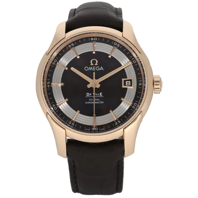 Omega De Ville Hour Vision 431.63.41.21.13.001 41mm Rose Gold Watch in Pink Leather from H&T