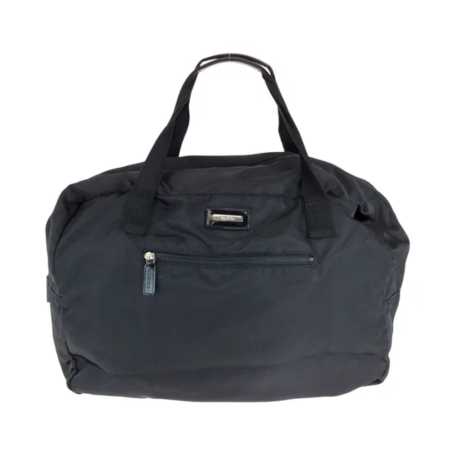 Gucci Black Silver Nylon Boston Bag in Black Nylon from The Reluxe