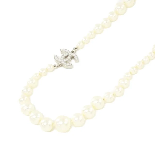 Chanel Necklace Silver in Silver from The Reluxe