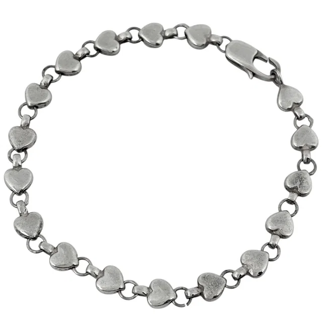 Tiffany & Co. Bracelet Puff Heart 925 Sterling Silver in Silver from The Reluxe