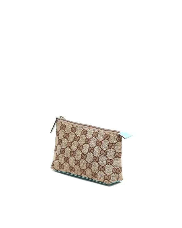 Gucci GG Canvas Leather Pouch in Canvas from A Retro Tale, photo 2 of 8