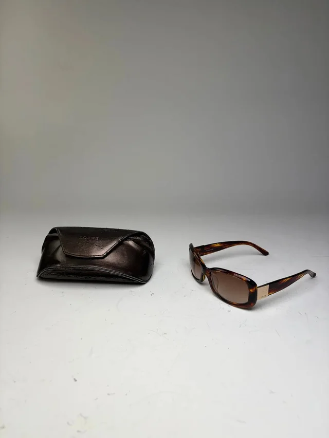 Loewe Vintage Acetate Sunglasses Tortoiseshell Brown Gold in red|brown Leather from Grailed