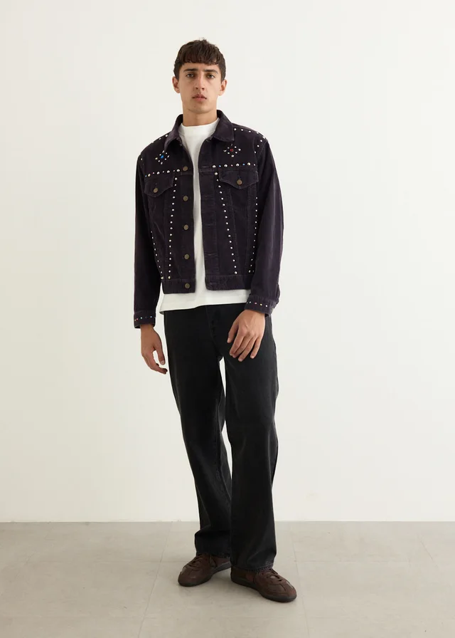 Needles Studded Jean Jacket in Black from Incu, photo 1 of 1