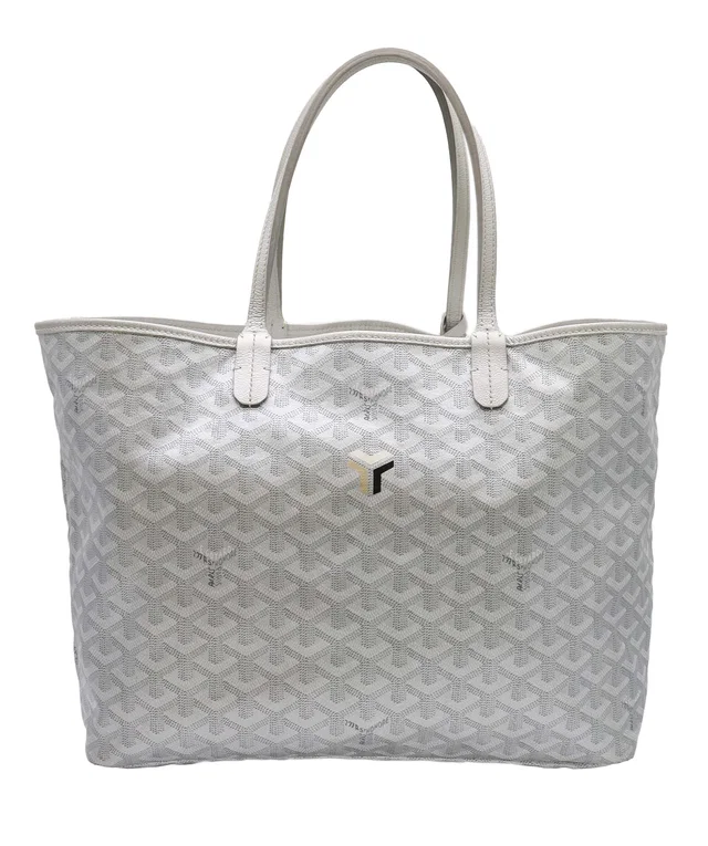 Goyard Saint Louis Tote PM Metallic Silver Ltd Edn in Silver Canvas from Luxury Promise