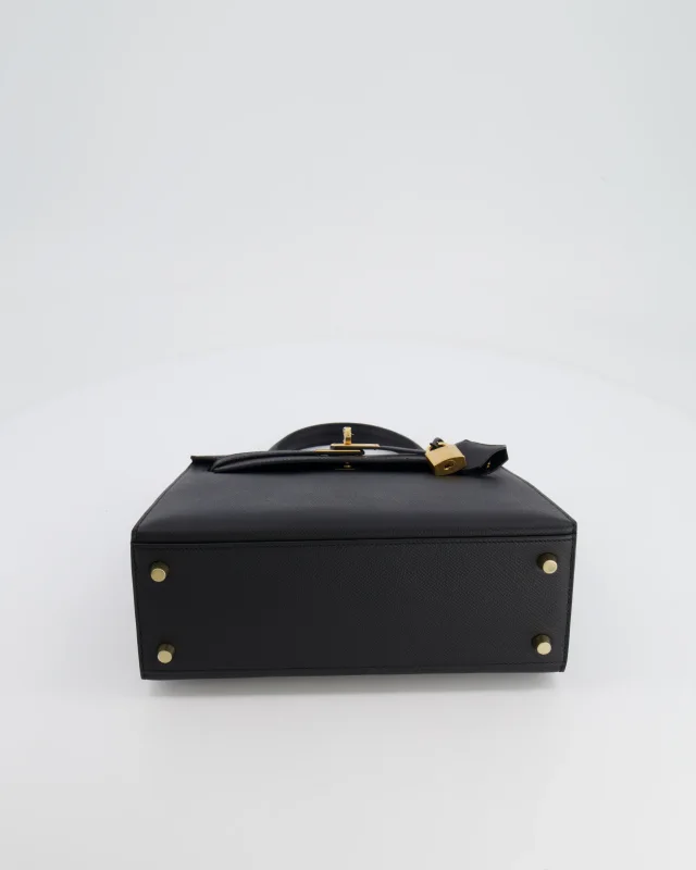 Hermès Kelly 25 Sellier Bag in Black Epsom leather from Sellier, photo 21 of 24