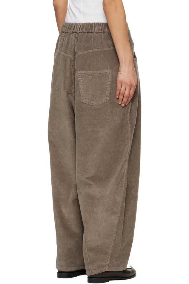 Cordera Gray Corduroy Baggy Trousers, photo 3 of 4 from SSENSE