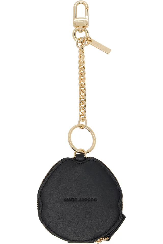 Marc Jacobs Black 'The Lips Pouch' Bag Charm Pouch, photo 2 of 2 from SSENSE