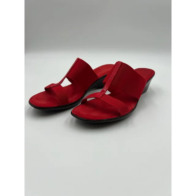 Damiani Elastic T-Strap Wedge Sandals Made In Italy Size 8.5 from Poshmark