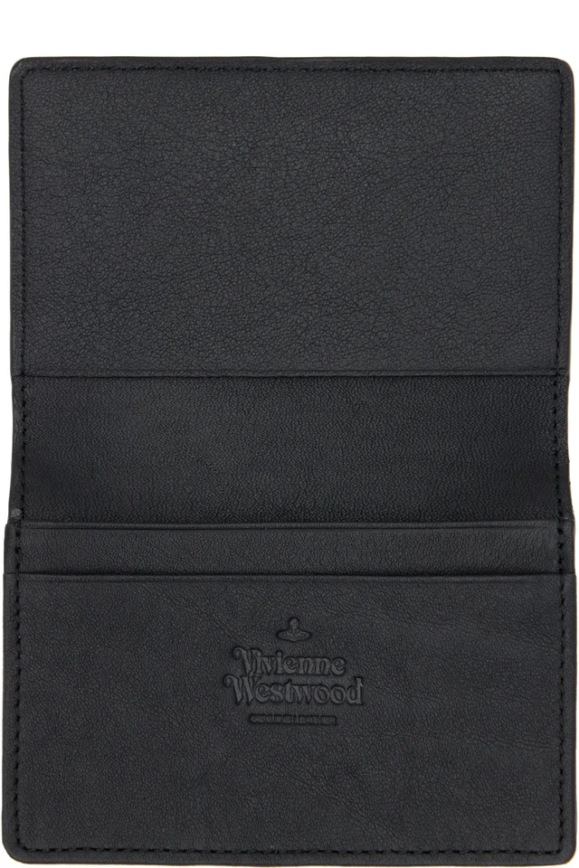 Vivienne Westwood Black Flap Card Holder, photo 3 of 3 from SSENSE