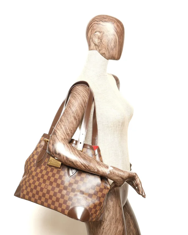 Louis Vuitton Damier Ebene Hampstead MM Bag in Brown Canvas from A Retro Tale, photo 9 of 9