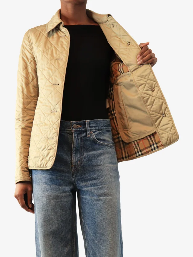 Burberry Beige quilted jacket - size XS in Beige from Sign of the Times, photo 4 of 4
