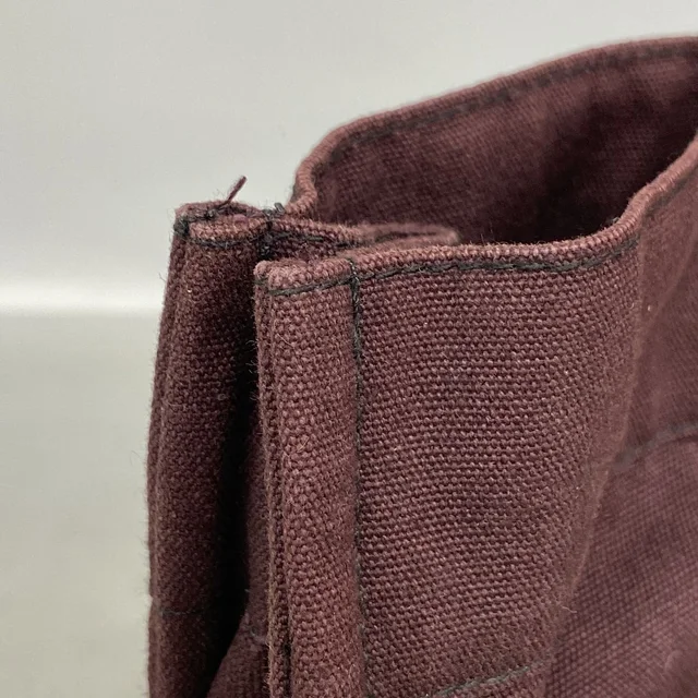 Hermès Tote Bag Fourre Tout MM Canvas Black Bordeaux Silver in Black Canvas from The Reluxe, photo 2 of 2