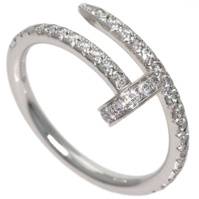Cartier Juste un Clou SM Diamond 47 Ring 18K White Gold in White from The Reluxe