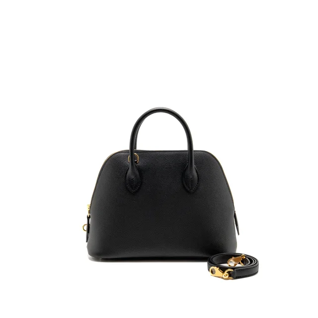 Hermès Bolide 25 epsom black GHW stamp U in Black Epsom leather from EMIER