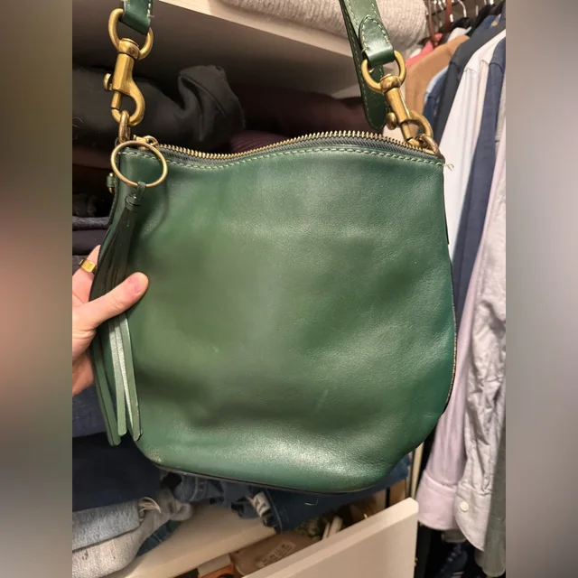 Coach Leather Crossbody Bag in green Leather from Poshmark