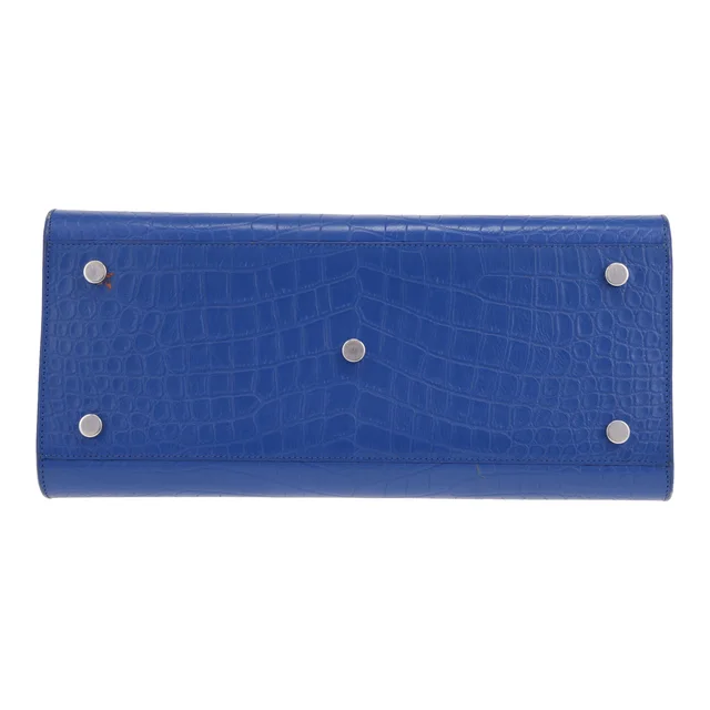 Saint Laurent handbag Small day bag in electric blue leather in Blue Leather from Collector Square, photo 3 of 5