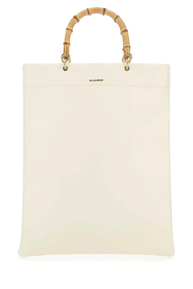 Jil Sander Tote Bag — Beige in Beige Leather from HEWI
