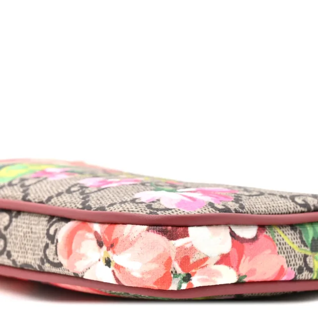 Gucci GG Supreme Monogram Blooms Mini Chain Bag Beige Multicolor Dry Rose in Beige Coated canvas from FASHIONPHILE, photo 9 of 11