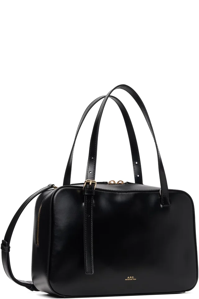 A.P.C. Black Virginie Box Bag, photo 2 of 4 from SSENSE