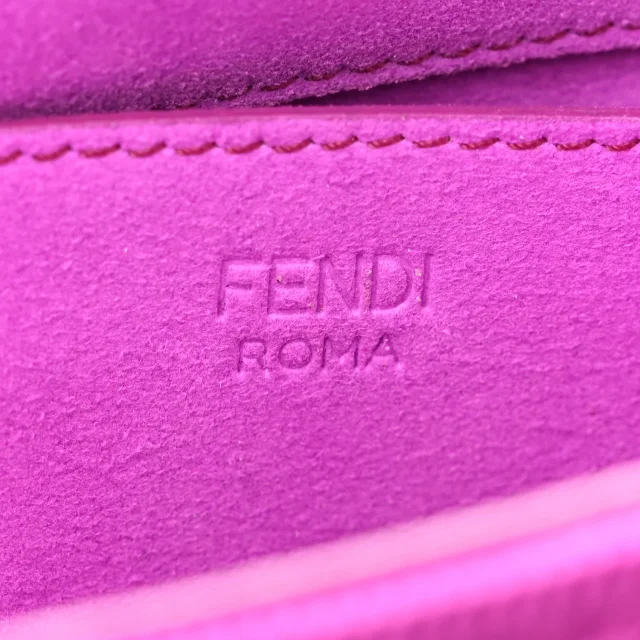 Fendi Technical Fabric FF Midi Chain Baguette Bouganville from FASHIONPHILE, photo 6 of 13