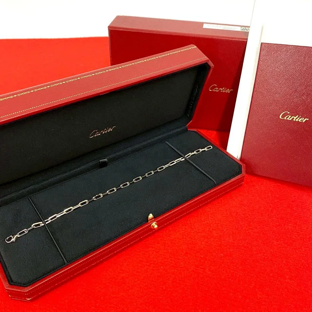 Santos de Cartier Au750 White Gold Bracelet in White from LuxUness