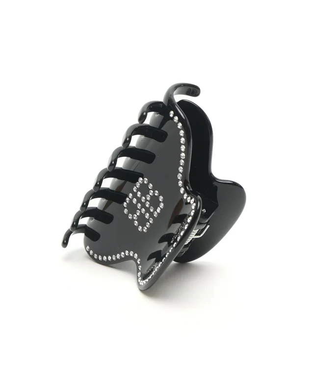 Balenciaga Holli BB Rhinestone Hair Clip in Resin from A Retro Tale, photo 5 of 6