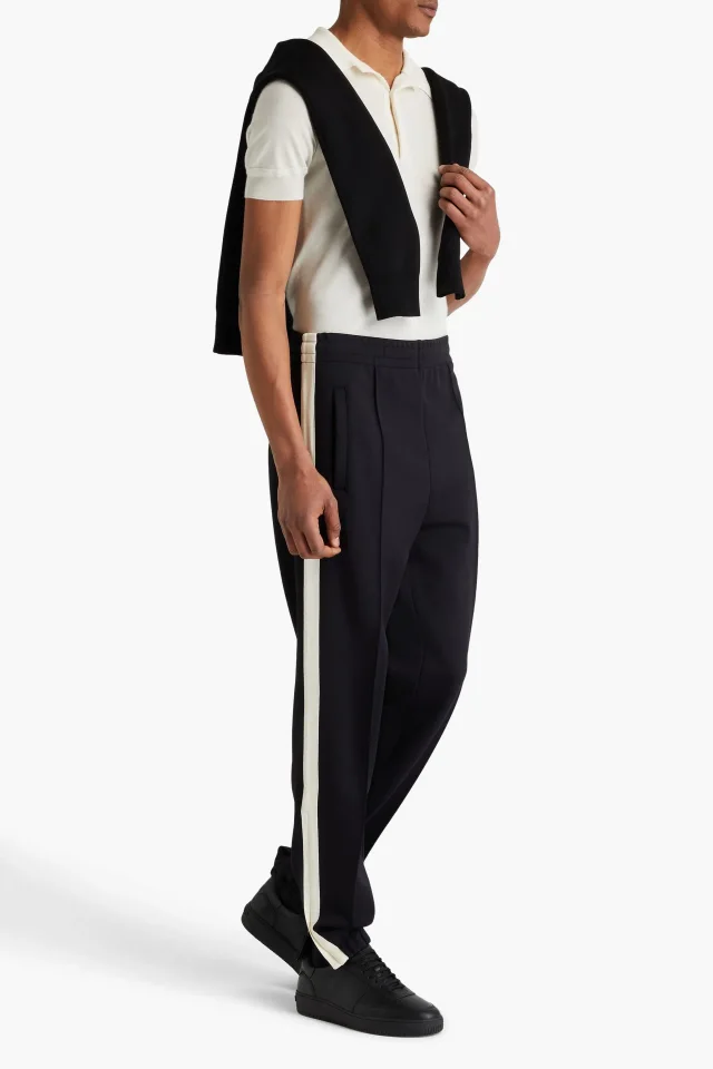 Dunhill Striped Jersey Track Pants in Black, photo 2 of 4 from THE OUTNET