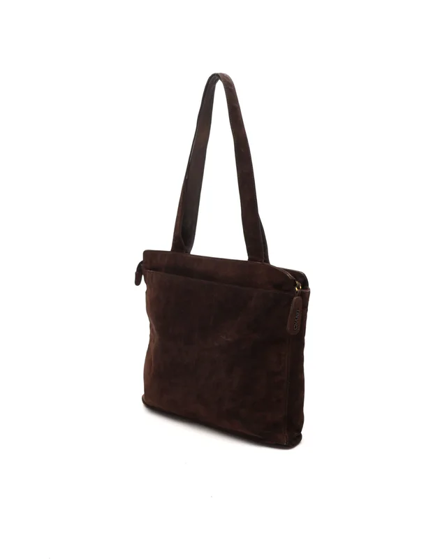 Chanel CC Suede Tote Bag in Suede from A Retro Tale, photo 3 of 11