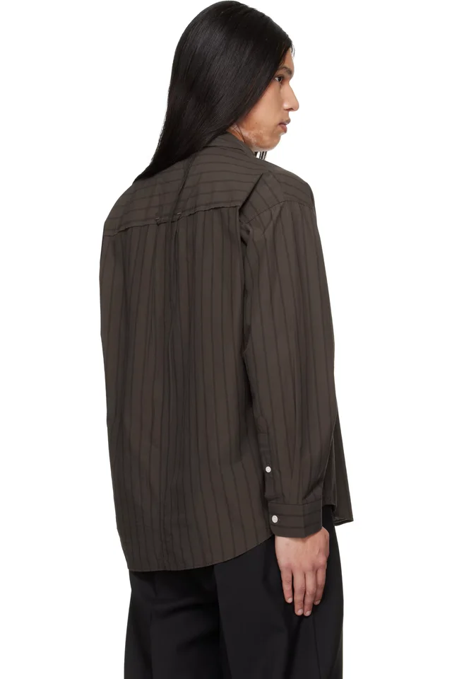 mfpen Brown Essay Shirt, photo 3 of 4 from SSENSE